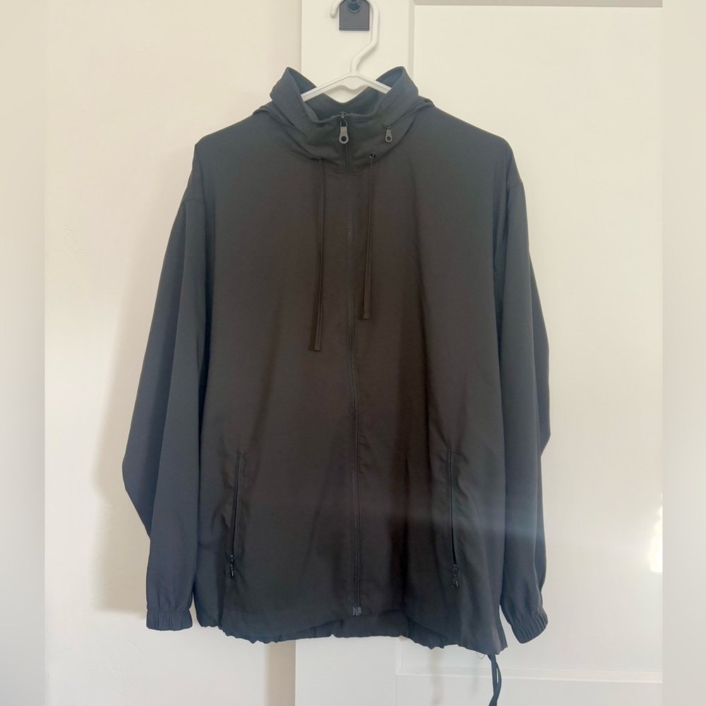 Girlfriend Collective sideline windbreaker jacket